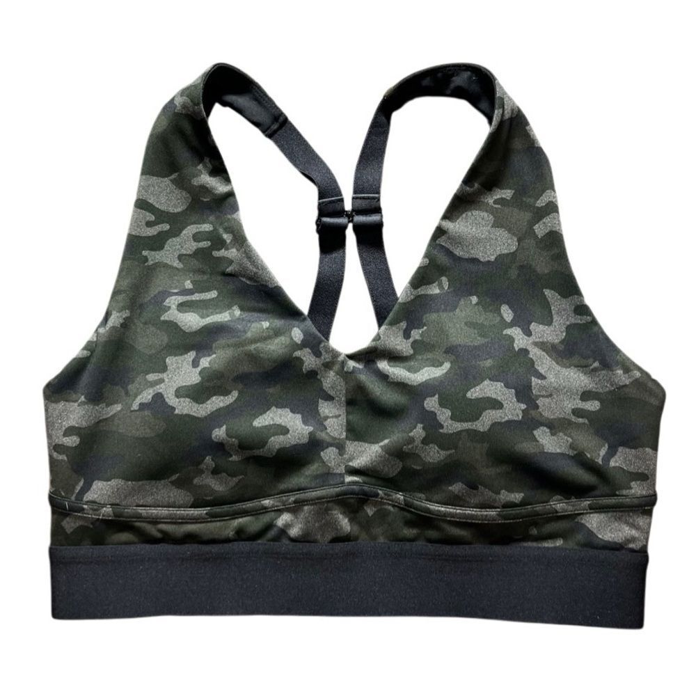 Fabletics All Day Every Day Bra charcoal camo size XL